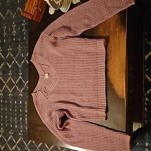 Super cute purple crop sweater.